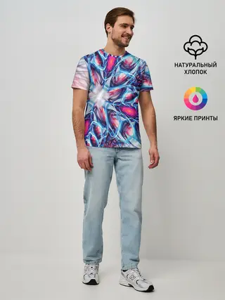 Мужская базовая футболка / ABSTRACTION ILLUSION