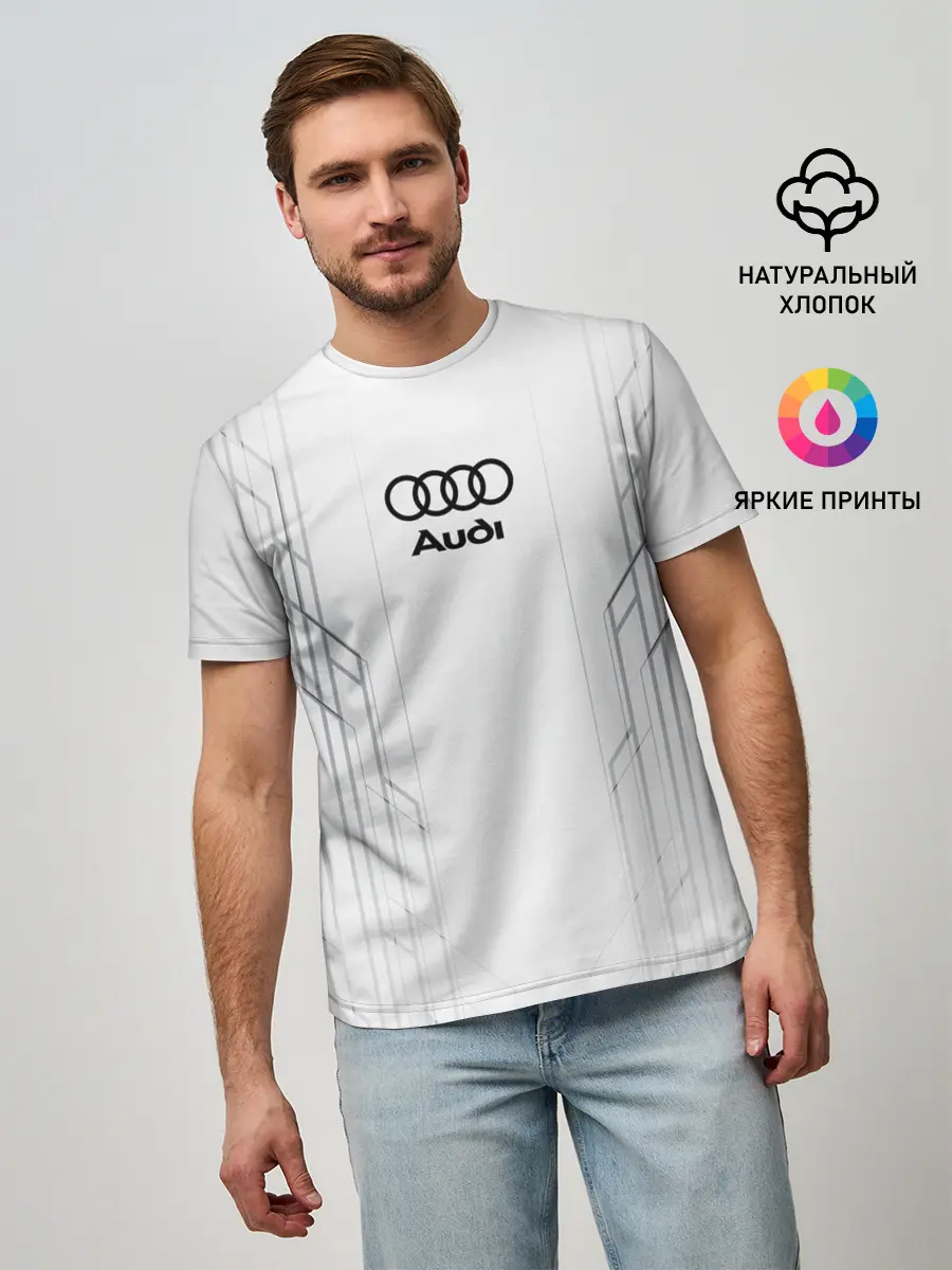 Мужская базовая футболка / AUDI