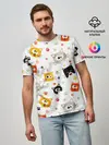 Мужская базовая футболка / Котики с лапками