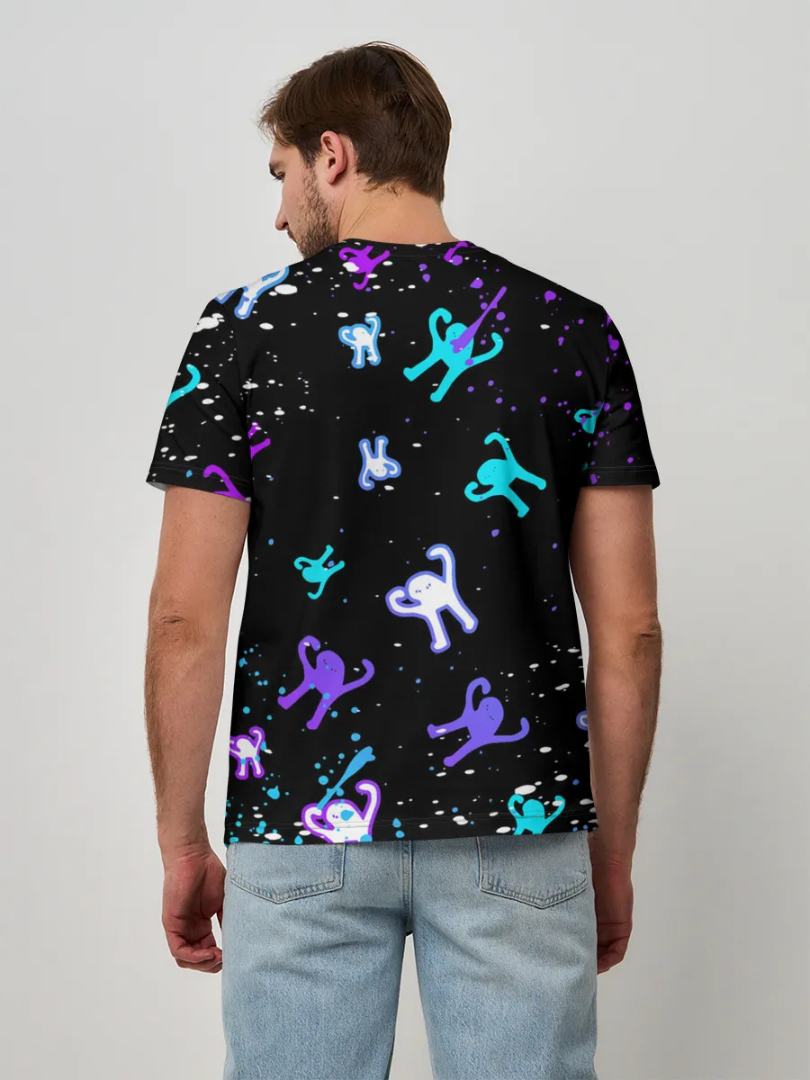 Мужская базовая футболка / КОТ ЪУЪ СЪУКА | NEON