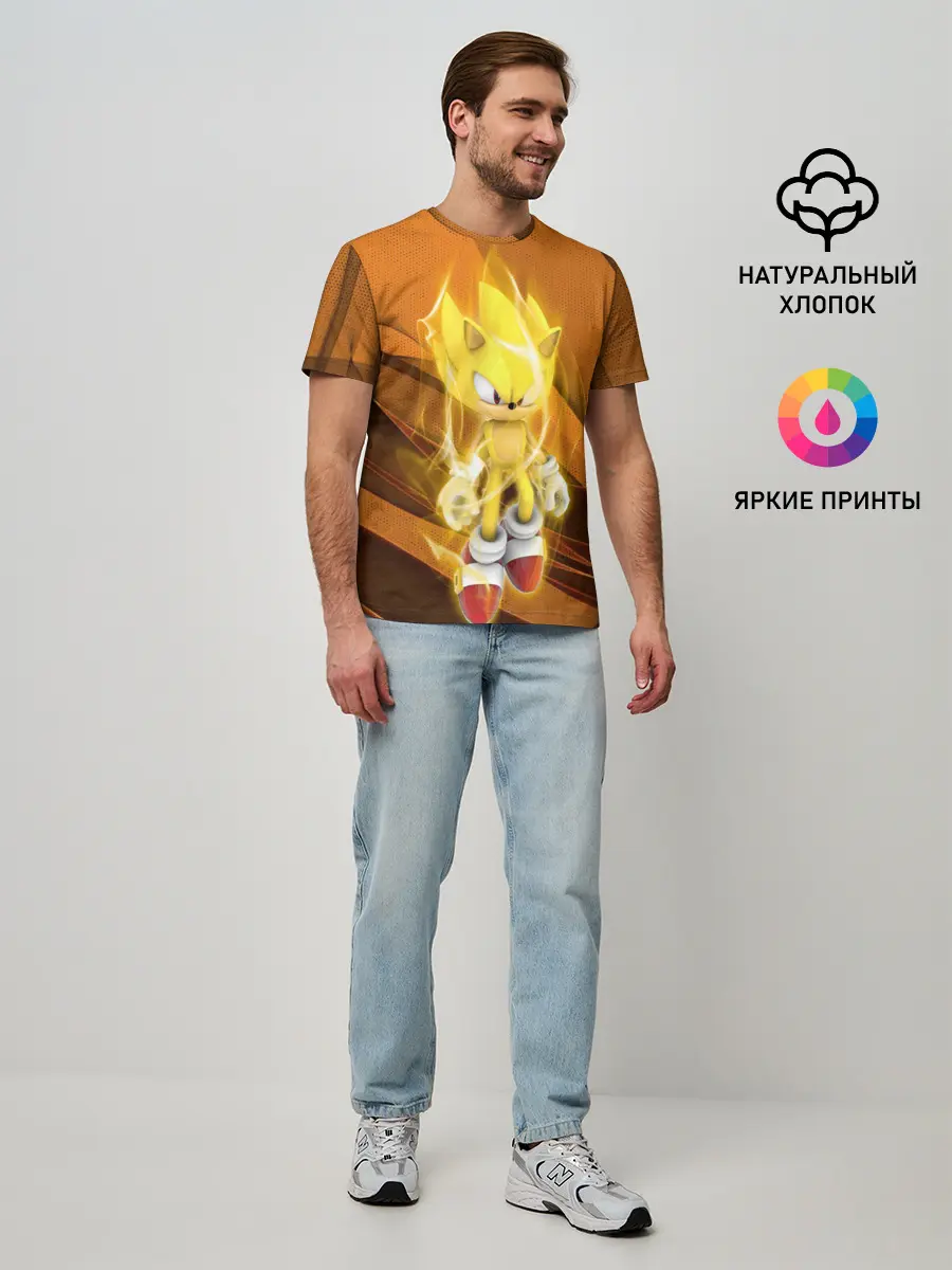 Мужская базовая футболка / Sonic