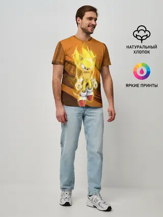 Мужская базовая футболка / Sonic