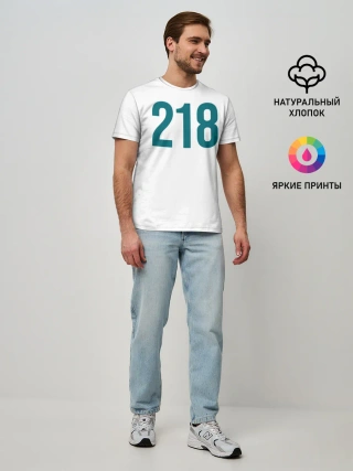 Мужская базовая футболка / Squid game - Чхо Сан Воо 218