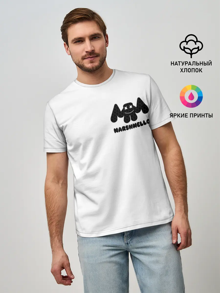 Мужская базовая футболка / Marshmello