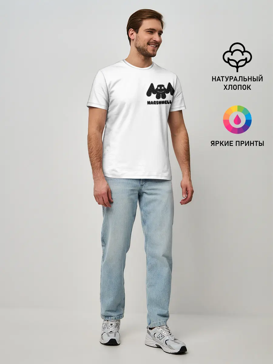 Мужская базовая футболка / Marshmello
