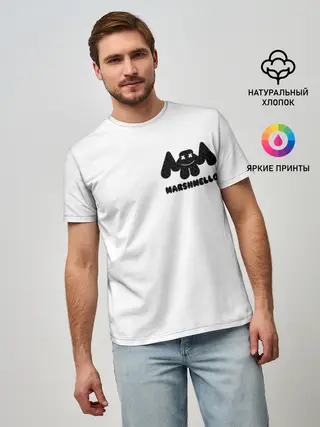 Мужская базовая футболка / Marshmello