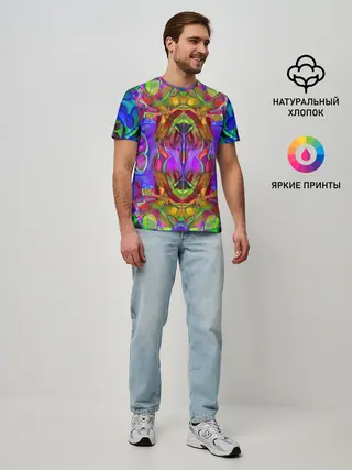 Мужская базовая футболка / Психоделика / Абстракция