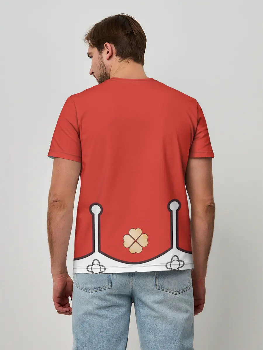 Мужская базовая футболка / КОСТЮМ КЛИ | ГЕНШИН ИМПАКТ