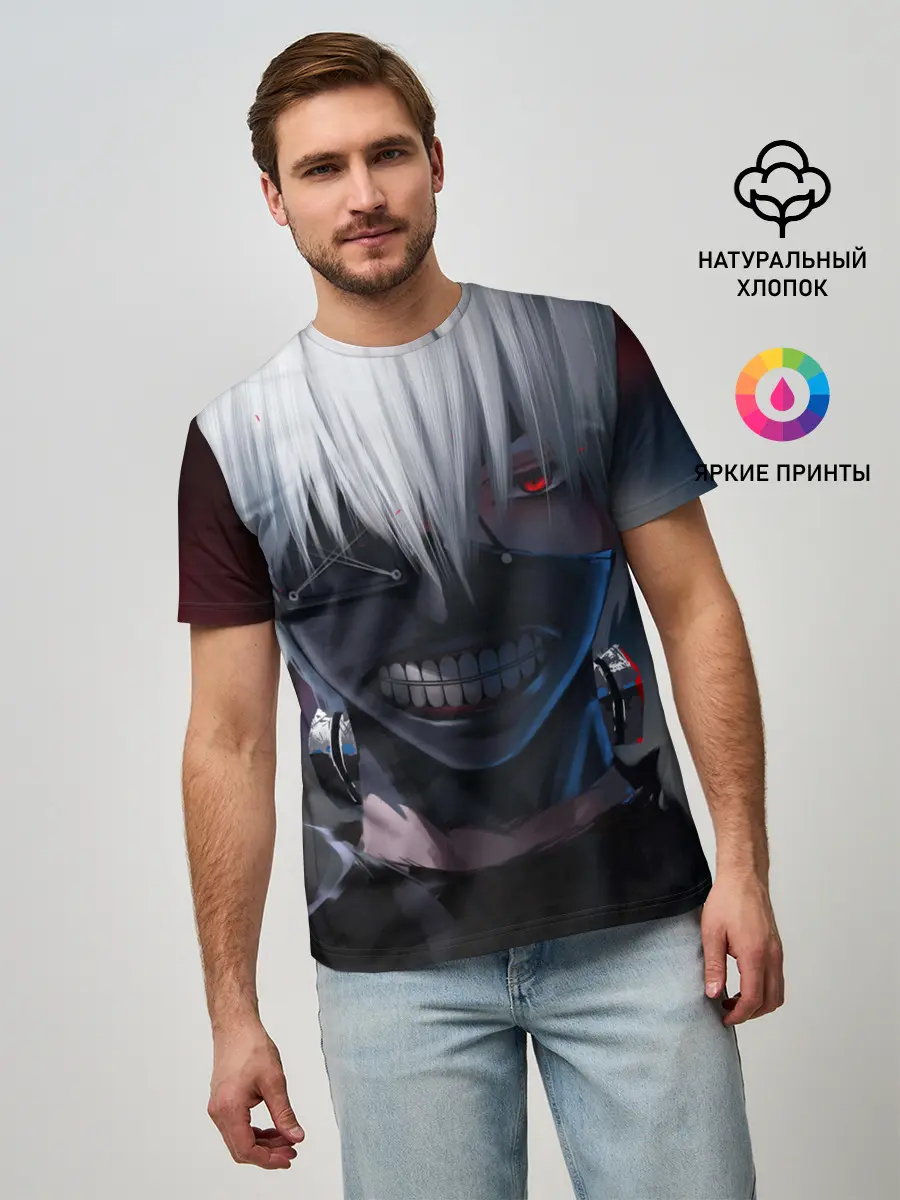 Мужская базовая футболка / TOKYO GHOUL | ТОКИЙСКИЙ ГУЛЬ