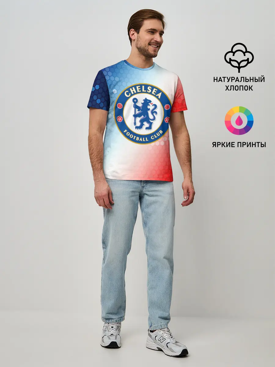 Мужская базовая футболка / CHELSEA F.C. / ЧЕЛСИ
