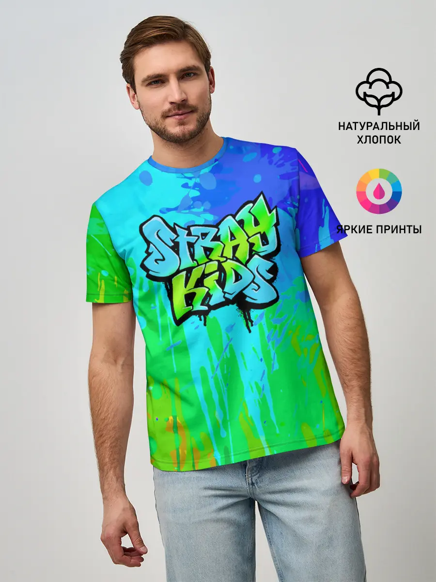 Мужская базовая футболка / Stray Kids