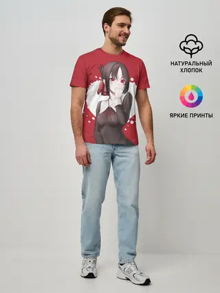 Мужская базовая футболка / Kaguya Love