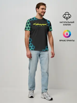 Мужская базовая футболка / CYBERPUNK 2077