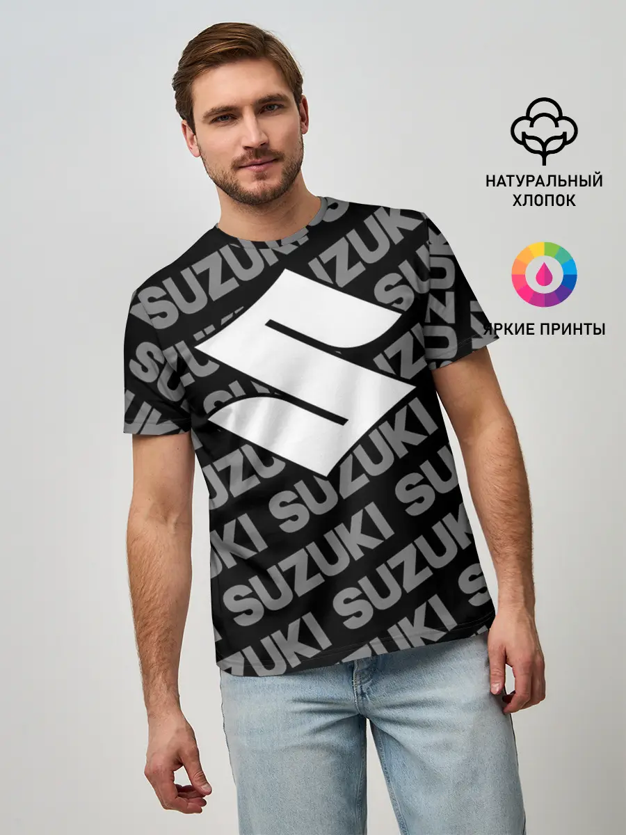 Мужская базовая футболка / SUZUKI
