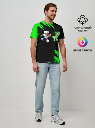 Мужская базовая футболка / MINECRAFT