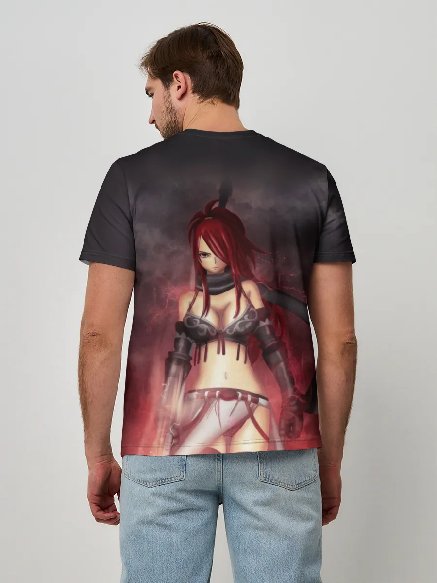 Мужская базовая футболка / Алая Эльза