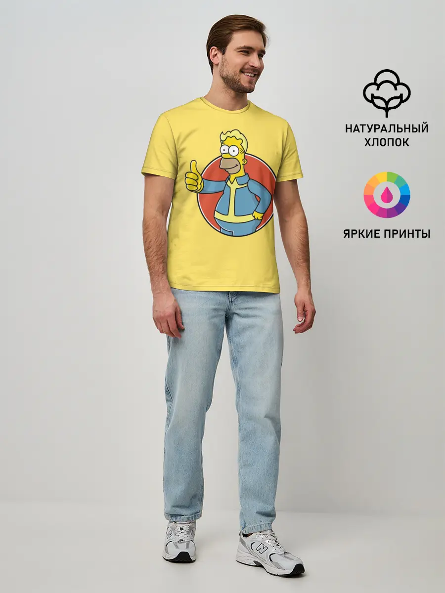 Мужская базовая футболка / Homer Fallout