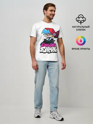 Мужская базовая футболка / Бойфренд