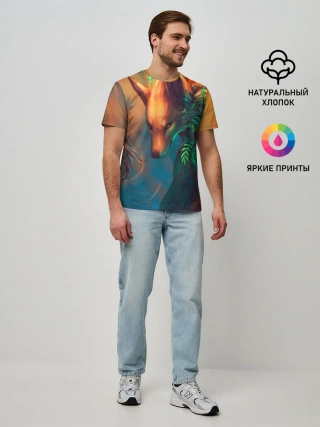 Мужская базовая футболка / Волшебная лиса