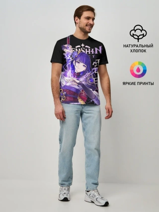 Мужская базовая футболка / Сёгун Райдэн / Genshin Impact