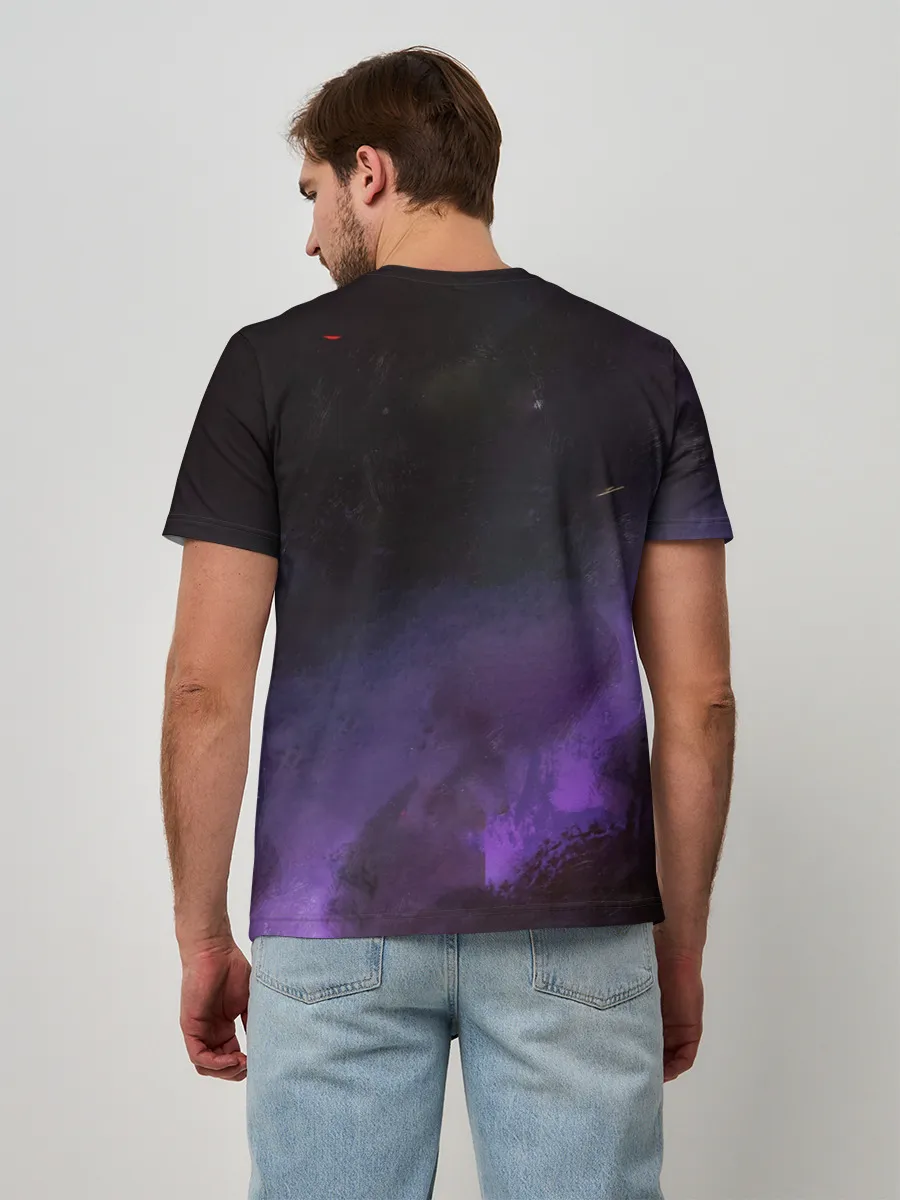 Мужская базовая футболка / Дио Брандо Космический из ДЖО джо