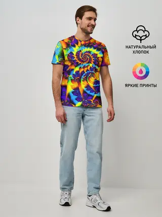 Мужская базовая футболка / TIE-DYE COLOR