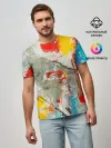 Мужская базовая футболка / Буйство красок 3D