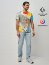 Мужская базовая футболка / Буйство красок 3D