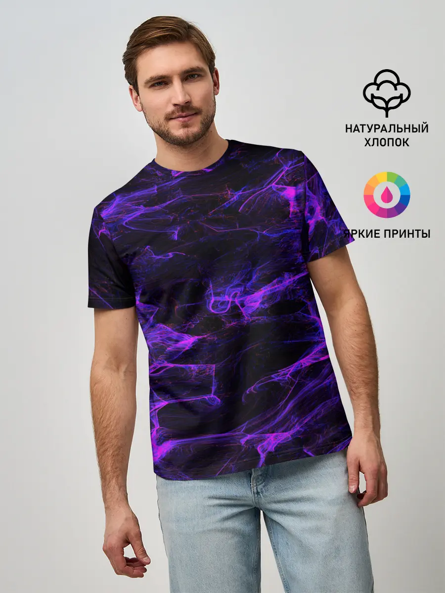 Мужская базовая футболка / текстуры