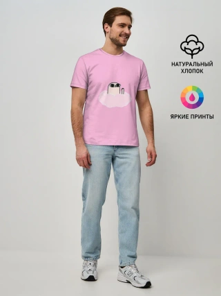 Мужская базовая футболка / мем