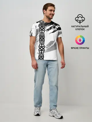 Мужская базовая футболка / Форма Казахстан