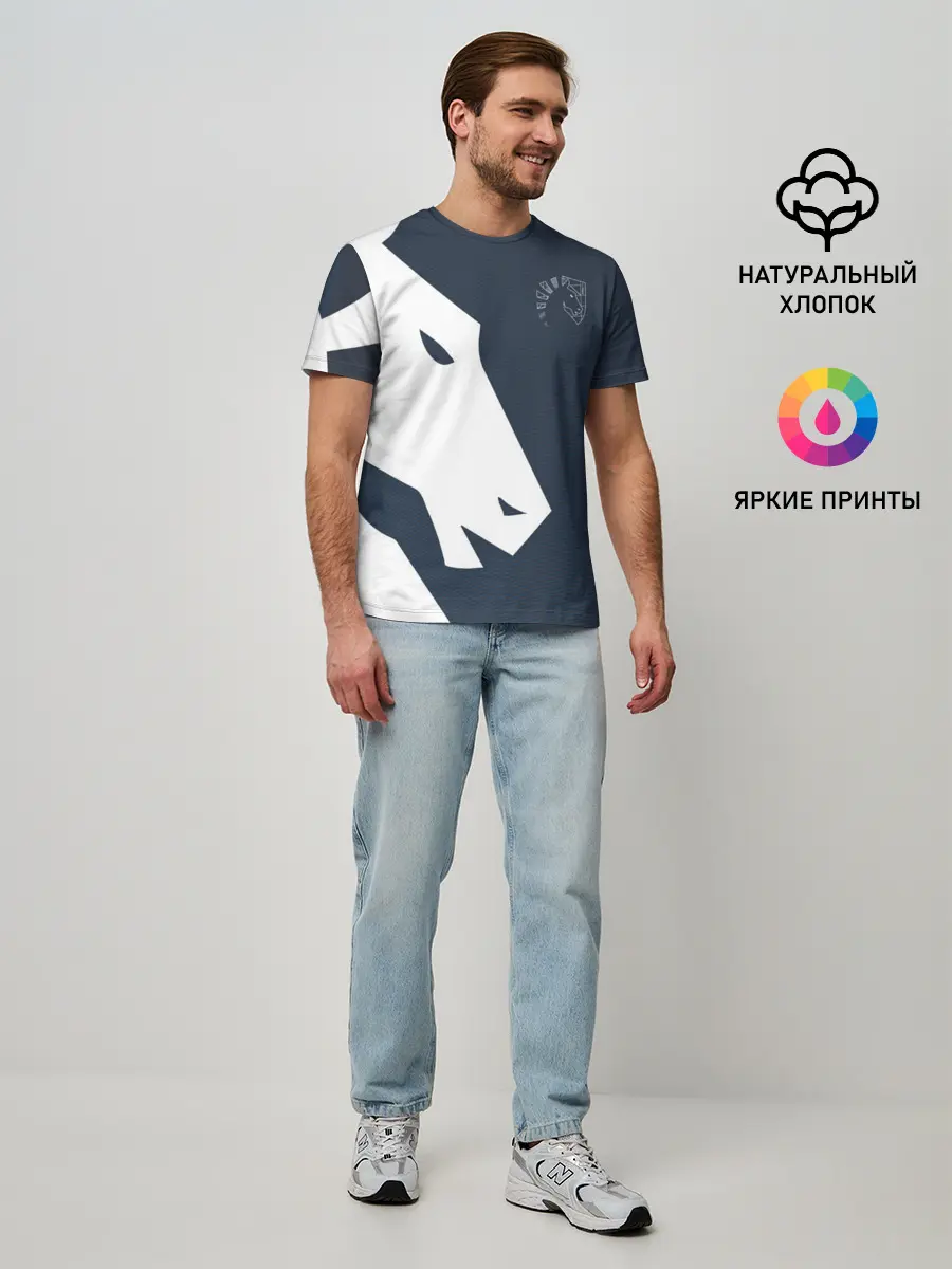 Мужская базовая футболка / cs:go - Liquid team