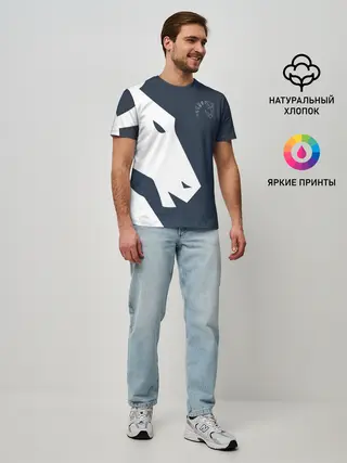 Мужская базовая футболка / cs:go - Liquid team