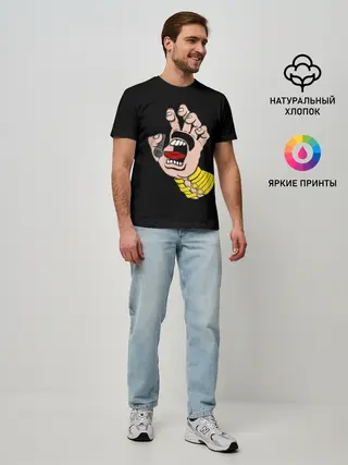 Мужская базовая футболка / Рука Меркьюри