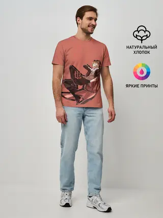 Мужская базовая футболка / Проза бродячих псов Чуя