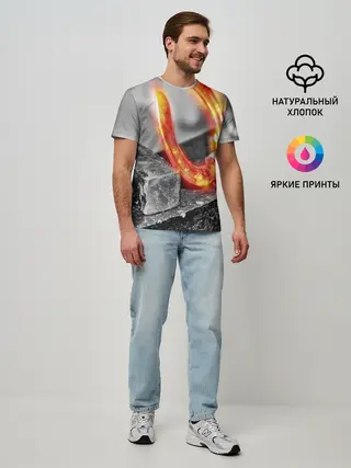 Мужская базовая футболка / Подкова