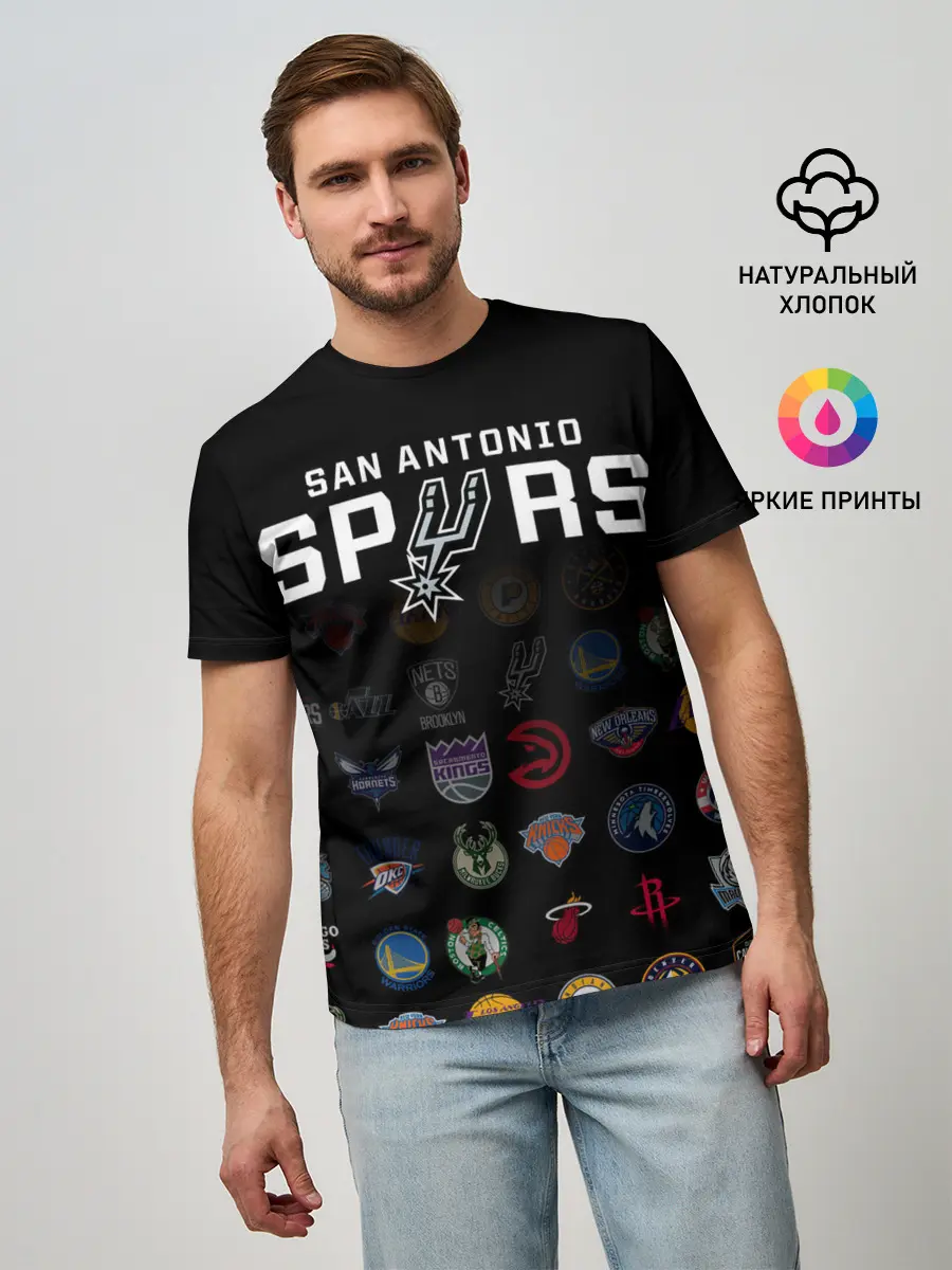 Мужская базовая футболка / San Antonio Spurs
