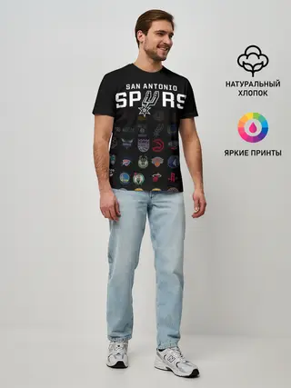 Мужская базовая футболка / San Antonio Spurs