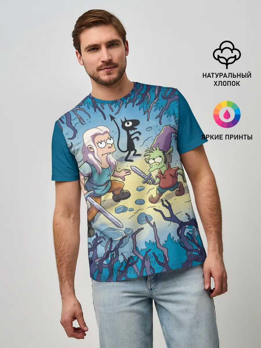 Мужская базовая футболка / Disenchantment