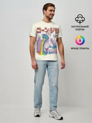 Мужская базовая футболка / Годзилла Единорог