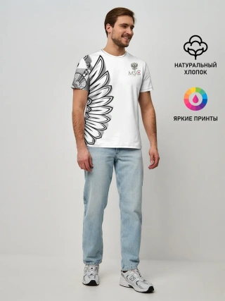 Мужская базовая футболка / Russia | MSKSide 3D Logo