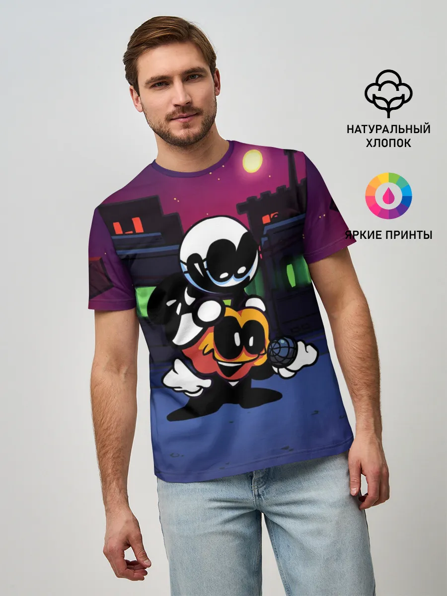 Мужская базовая футболка / FNF Скид и Памп