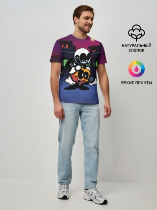 Мужская базовая футболка / FNF Скид и Памп