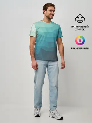 Мужская базовая футболка / Геометрия