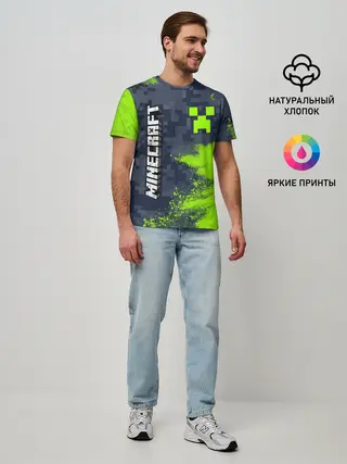 Мужская базовая футболка / MINECRAFT / МАЙНКРАФТ