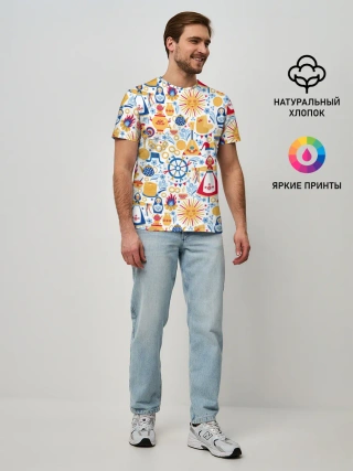 Мужская базовая футболка / Славянская символика