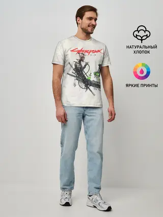 Мужская базовая футболка / CYBERPUNK 2077