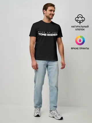 Мужская базовая футболка / Rise if The Tomb Raider