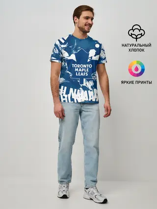 Мужская базовая футболка / Торонто Мейпл Лифс, Toronto Maple Leafs