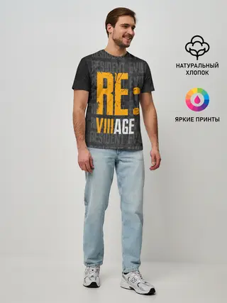 Мужская базовая футболка / RE VILLAGE | ДЕРЕВНЯ ОБИТЕЛЬ ЗЛА